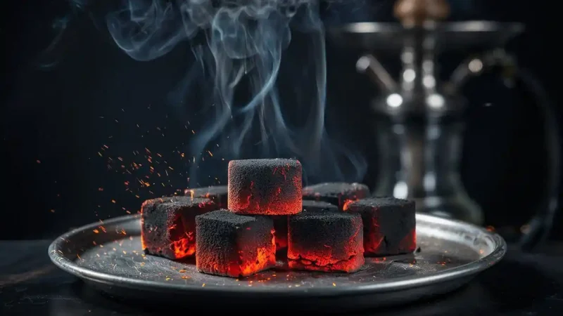 high heat output shisha charcoal cubes for hookah with strong and stable heat